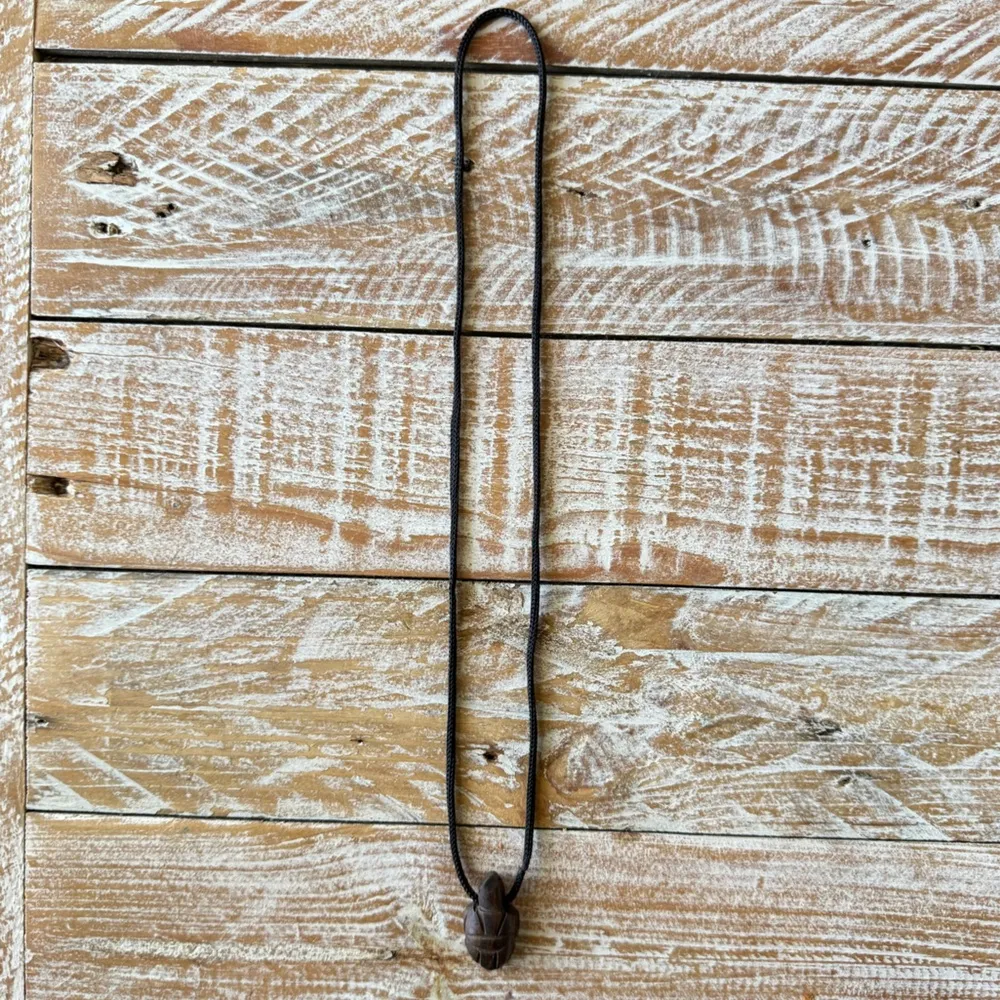 🐢Guayacan Wood Turtle Necklace Talisman🐢 from the Dominican Republic Brown - Image 4