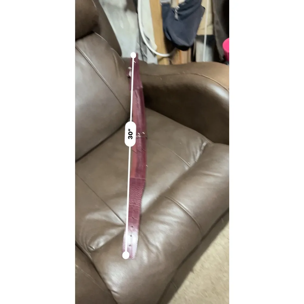 Womens Burgundy Belt Size Medium - Image 6