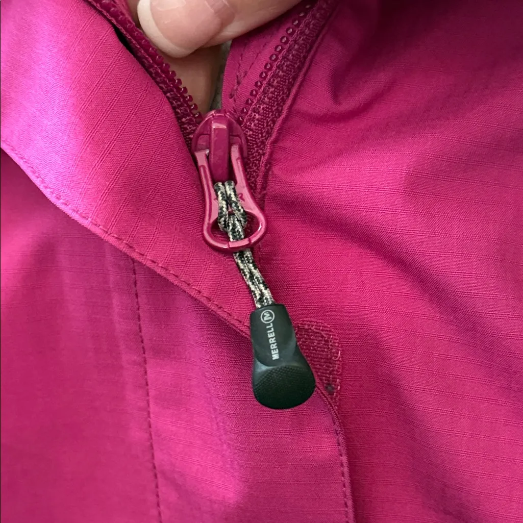 MERRELL Opti-Shell Hooded Lightweight Zip Up Jacket Fuchsia Medium - Image 6