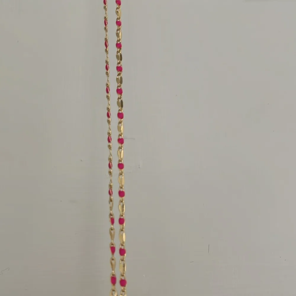 Adorable Dainty Y Necklace Pink - Image 7