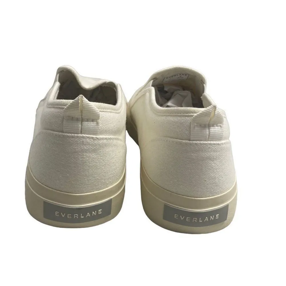 EVERLANE Unisex Slip On Sneakers Size Female 11 Men 9.5‎ White New With Defects - Image 2