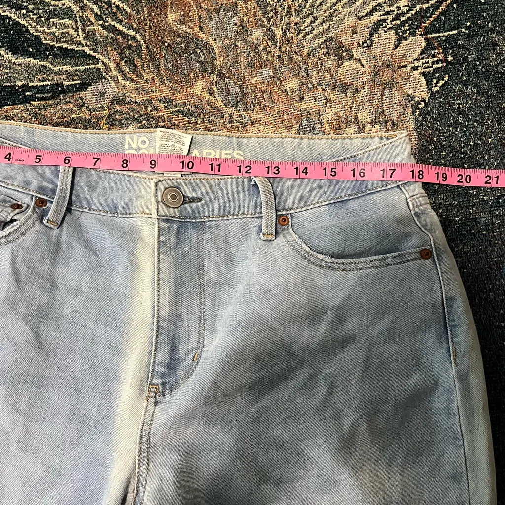 No Boundaries Light Wash High Rise Wide‑Leg Jeans 14 Baggy Y2K Casual Streetwear - Image 14