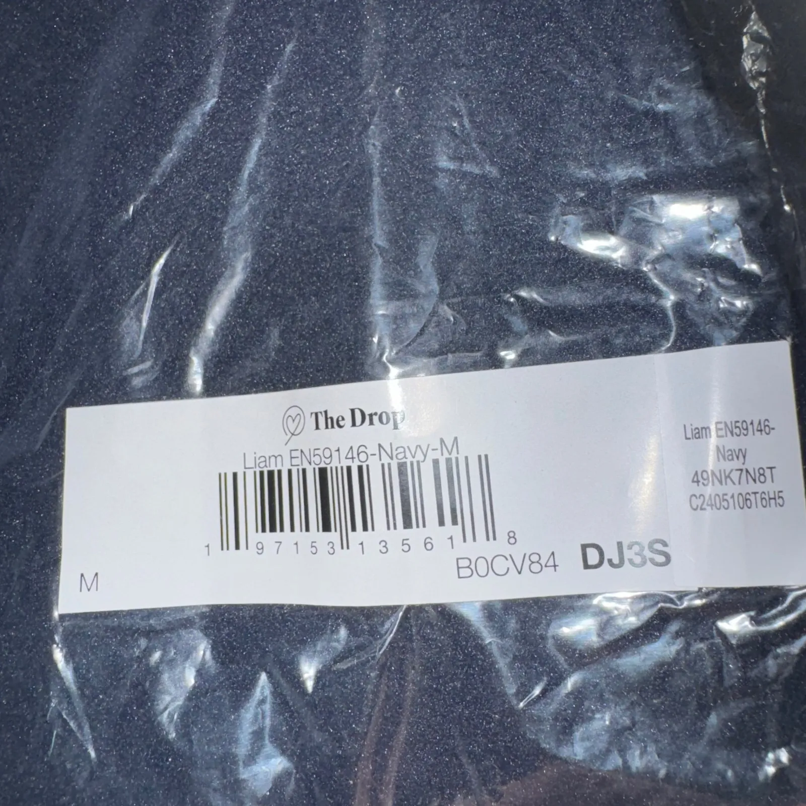 The Drop Liam Navy Wool Blend Long Button Front Coat Size M Blue Size M - Image 3