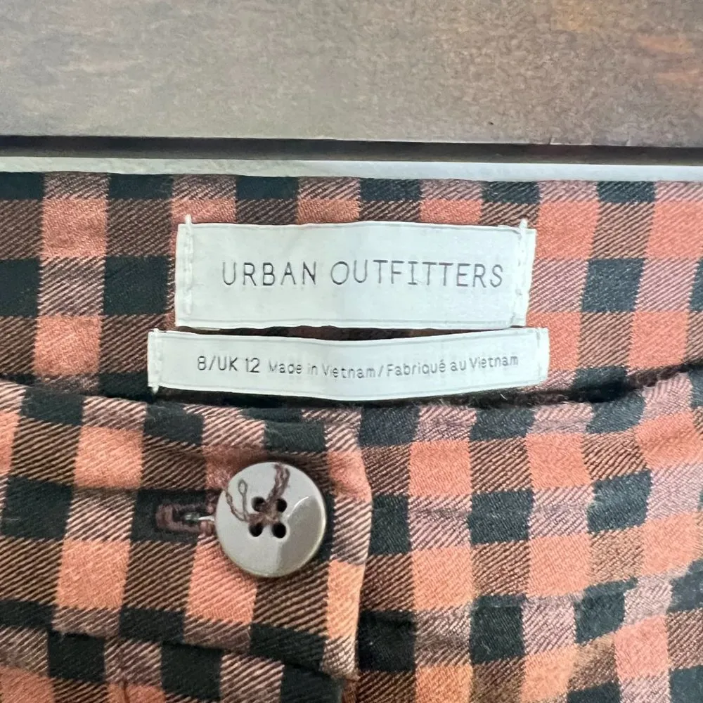 Urban Outfitters Gingham Split Hem High Rise Stretchy 90s Y2K Style Pants - Image 2