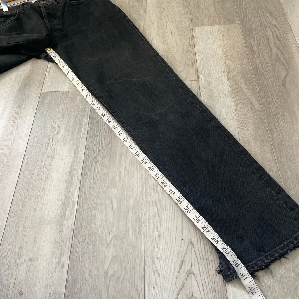 Agolde Lana Jeans straight leg womens Black (size 27) classic minimalist casual - Image 2