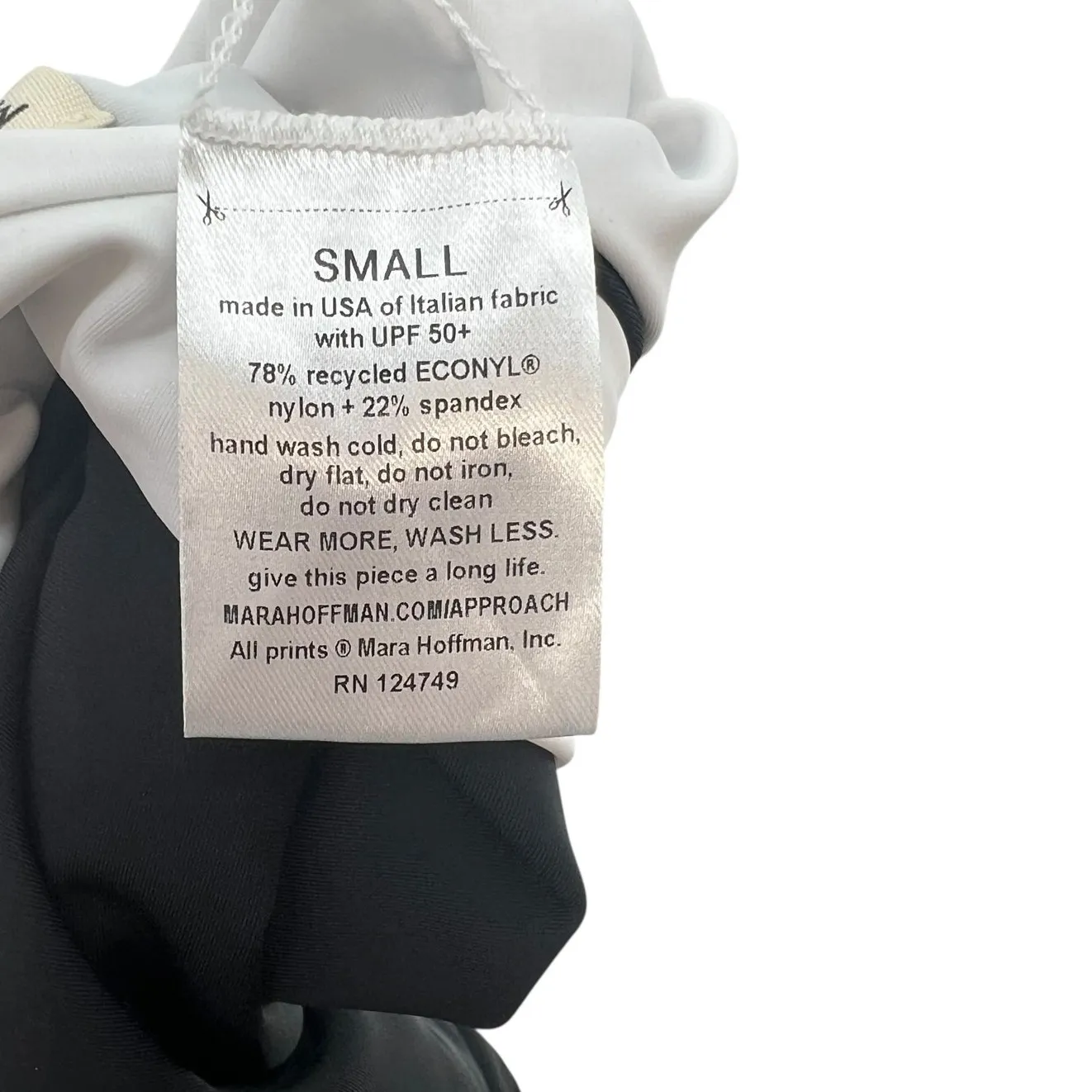 Mara Hoffman Idalia One Piece Swimsuit Colorblock Black White Size Small - Image 12