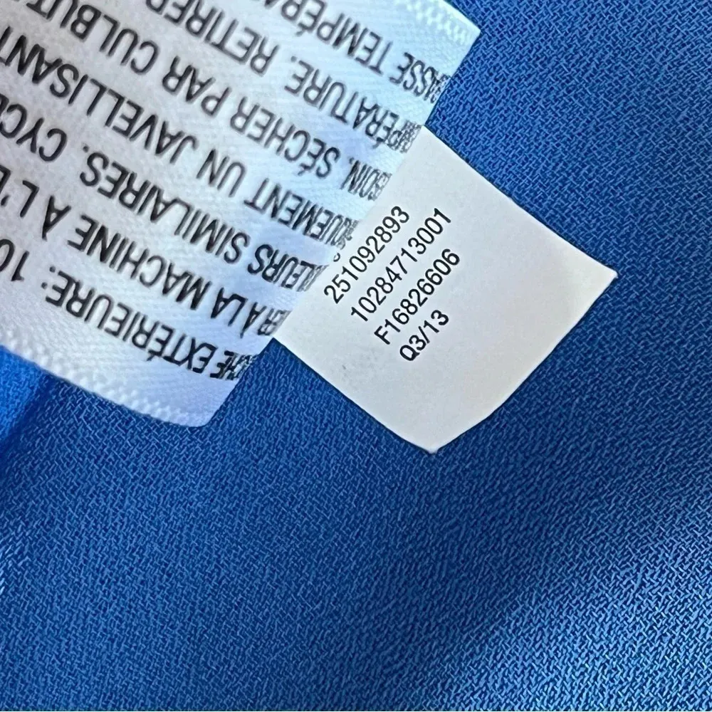 3.1 Philip Lim Target womens Blue Shift mini Dress Jeweled Neck Line Size XS - Image 7