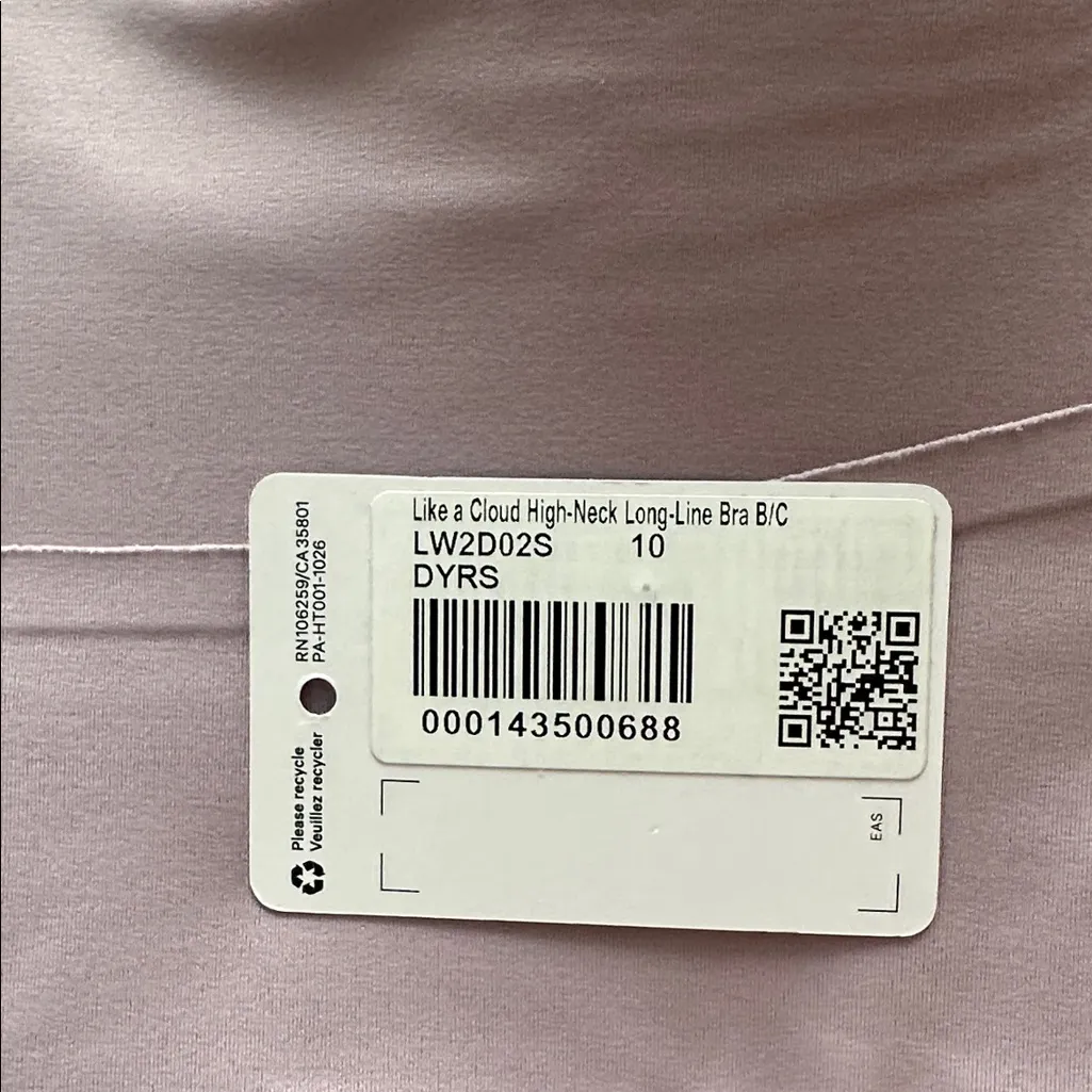 Lululemon Like A Cloud High Neck Longline, Dusty Rose - Image 5
