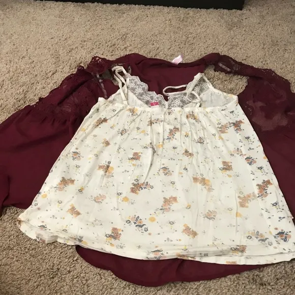 Women’s Top with sheer Cardigan - Image 2