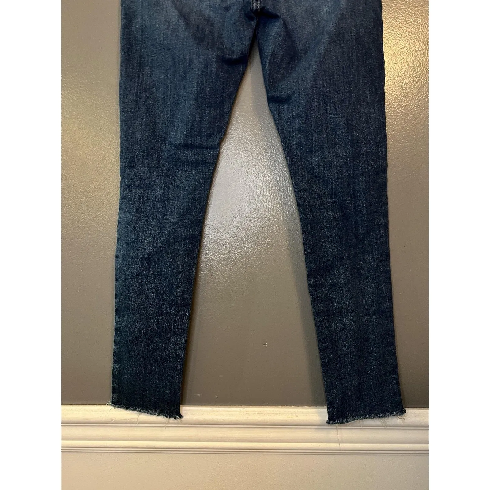 Joe's Jeans Jeans Womens 27 Blue Skinny Ankle Distressed Raw Hem Stretch Denim - Image 5