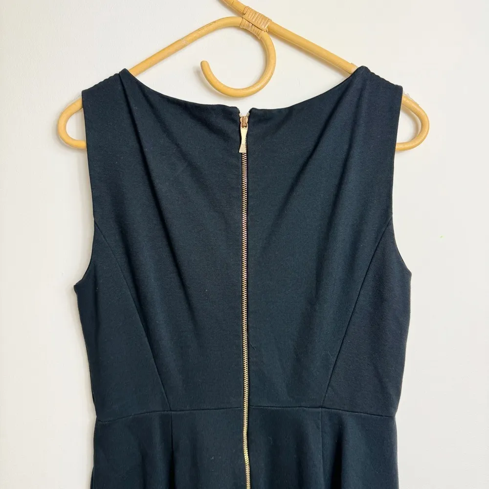 Kate Spade Ribbon detail black midi dress - Image 7