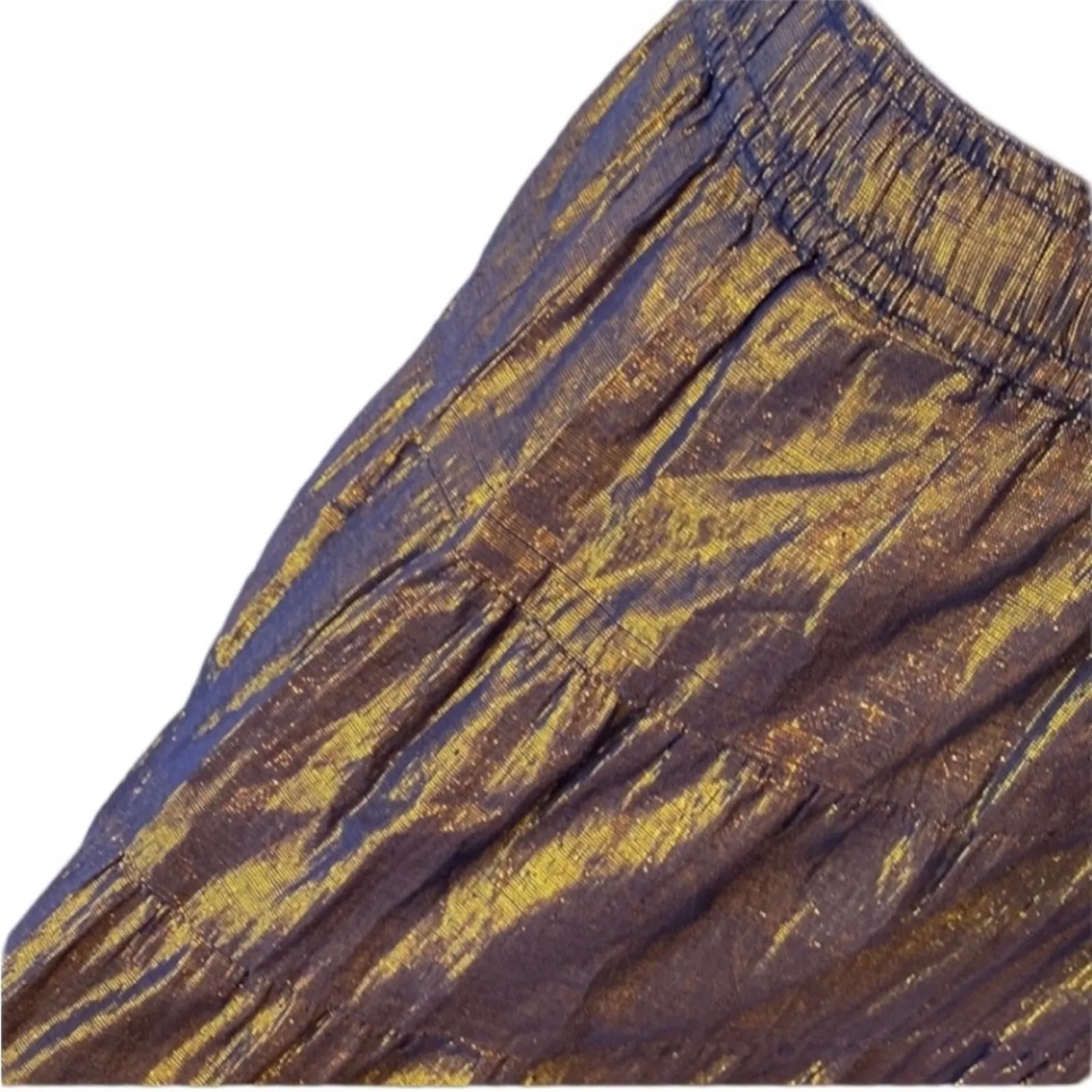 Vintage Maxi Skirt XS Boho Long Peasant Cottage Prairie Festival Metal RARE 90s Purple - Image 2