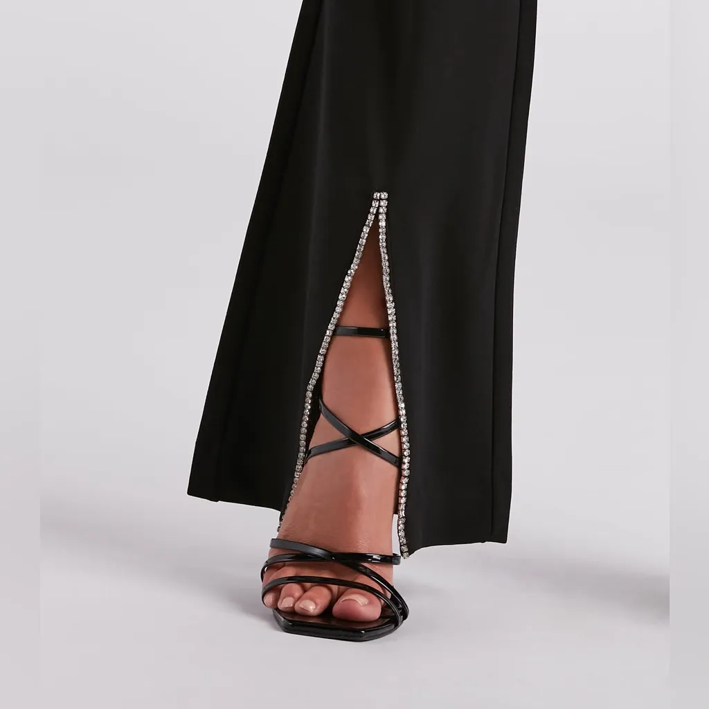 NWT Windsor Flared Bejeweled Slacks with Slit (option bundle the set) - Image 4