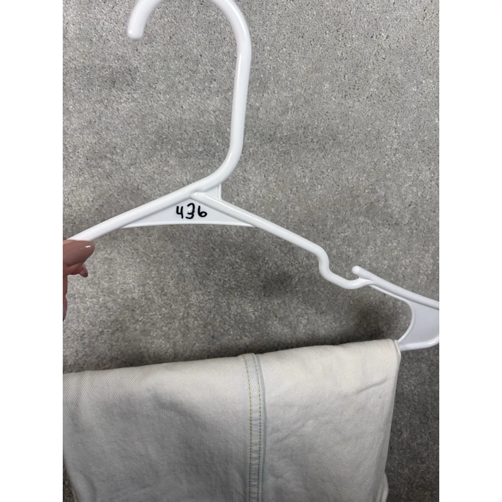 ulla johnson august white/ivory‎ jeans straight barrel fit size 4 Bleached EUC - Image 12