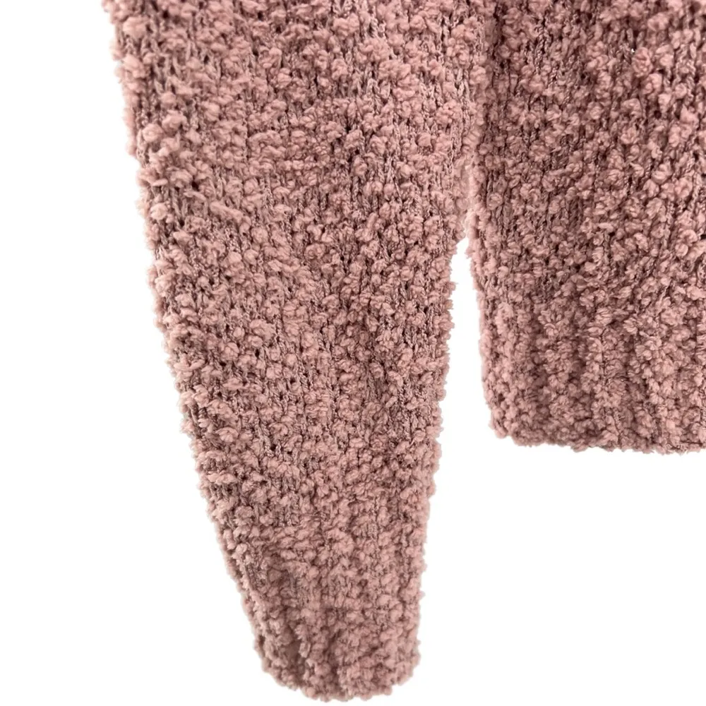 Social Standard Sanctuary popcorn dusty rose pink S sweater casual fall winter - Image 3