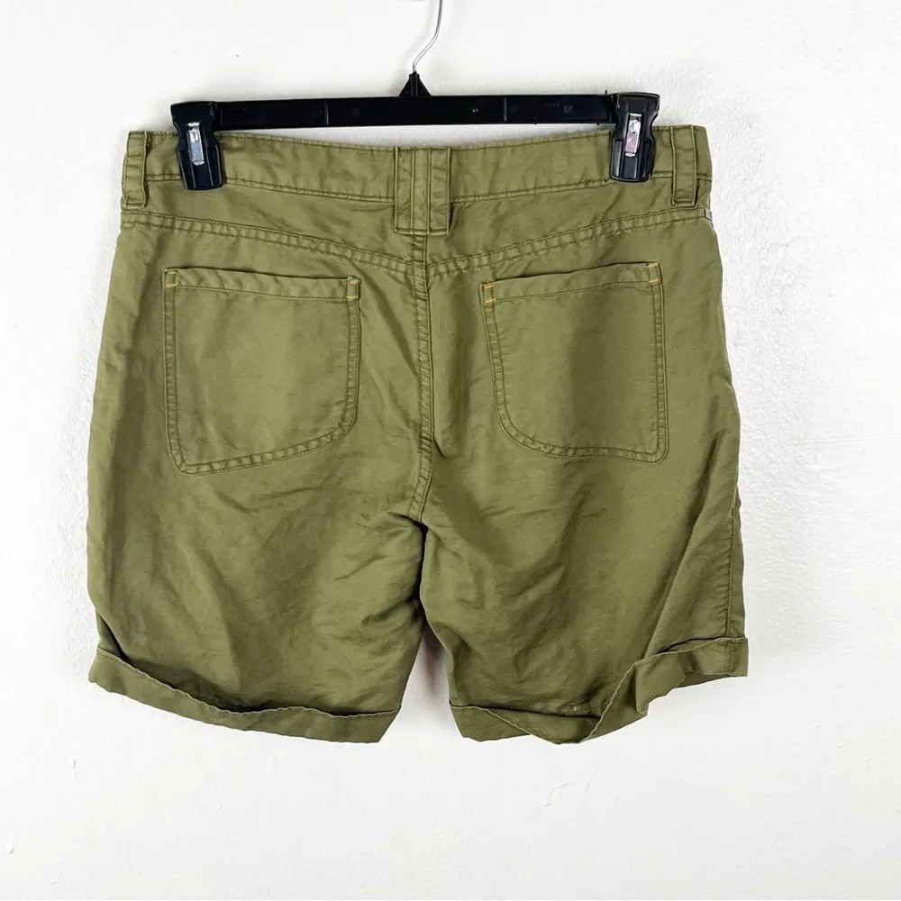 HORNY TOAD Linen Blend Cuffed Swept Away Bermuda Shorts, Size 8 - Image 2