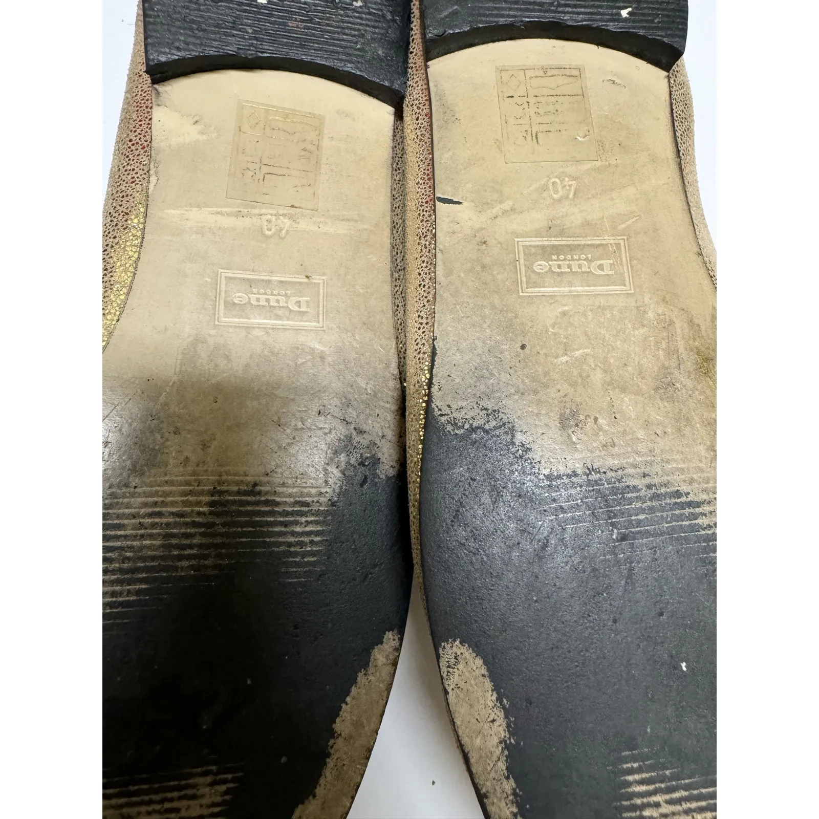 Dune London Womens Shoes Sz 40 EU‎ Gold Bit Loafers Leather Uppers - Image 8