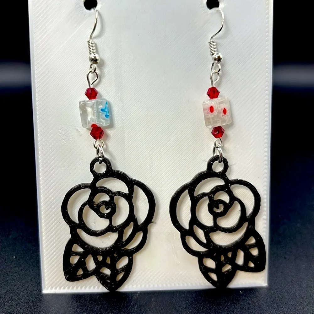 The Garden Bloom Earrings Black - Image 4