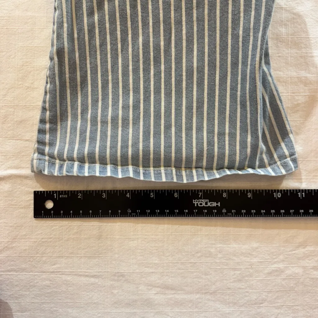 Ella Moss Gray and White Striped Pants - Image 7