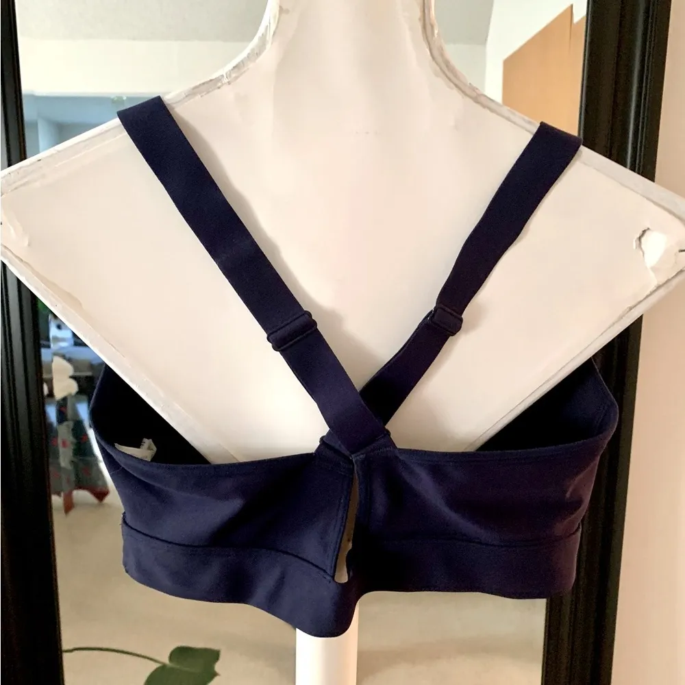 Under Armour Infinity Crossover Navy Blue Sports Bra - Image 4