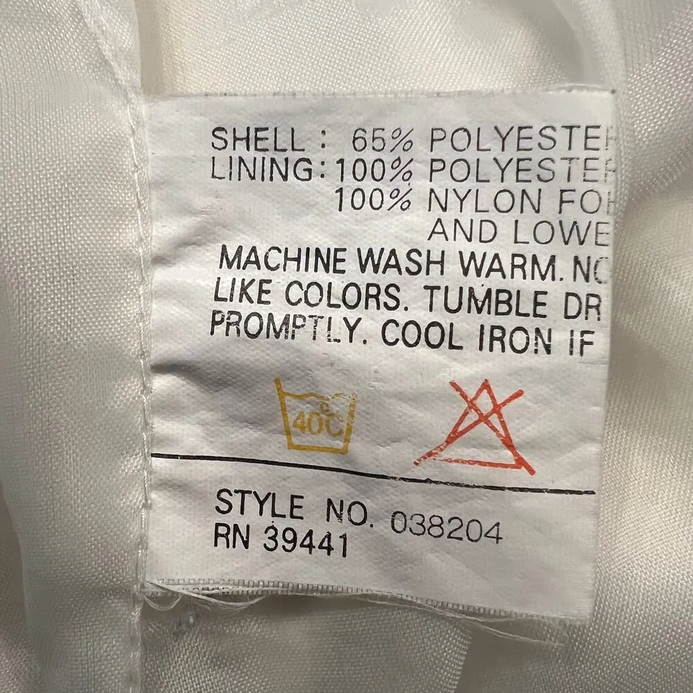 Pacific Trail Outerwear Unisex Utility Jacket Size L White/Navy/Orange Zip Hood - Image 14