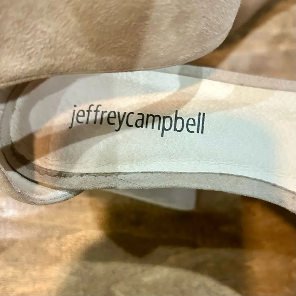 Jeffrey Campbell Women’s Lindsay Suede Heel Sandals Tan Size 6 Used - Image 7