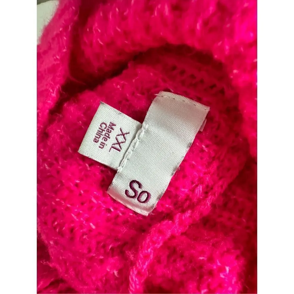 SO hot pink sweater size XXL - Image 5