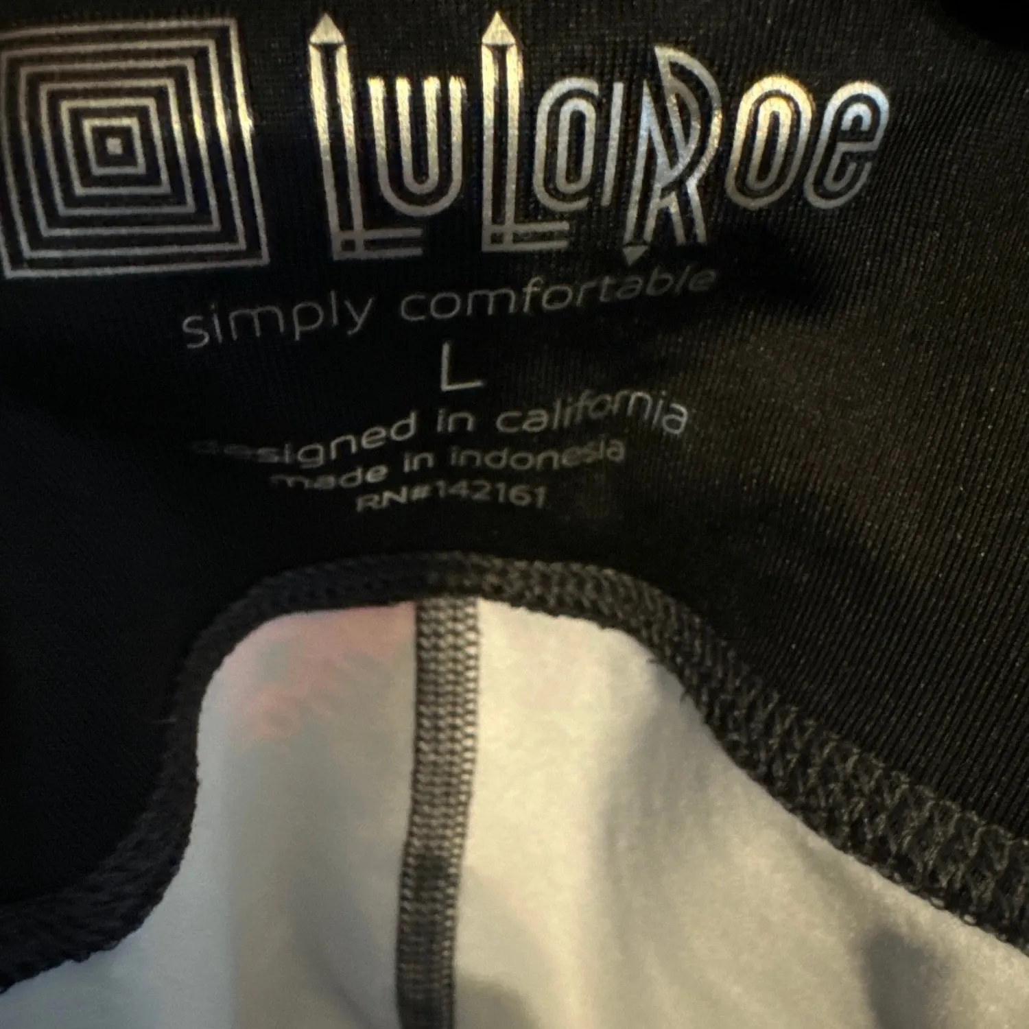 LuLaRoe Womens Leggings Sz L‎ Jade Athletic Capris Activewear Black Orange NEW - Image 5