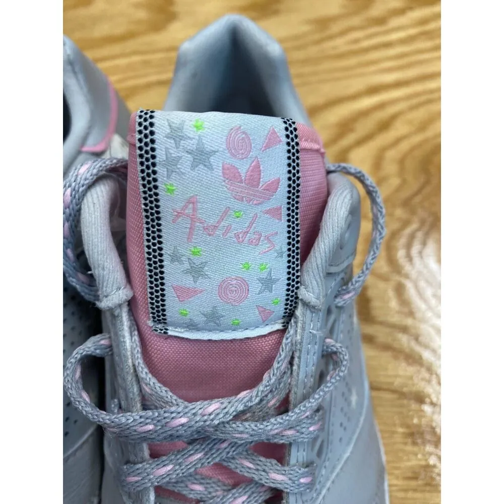 Adidas Slamcourt W 122997057 Women Grey Pink Lace Up Running Sneaker Shoes 5 S16 - Image 3