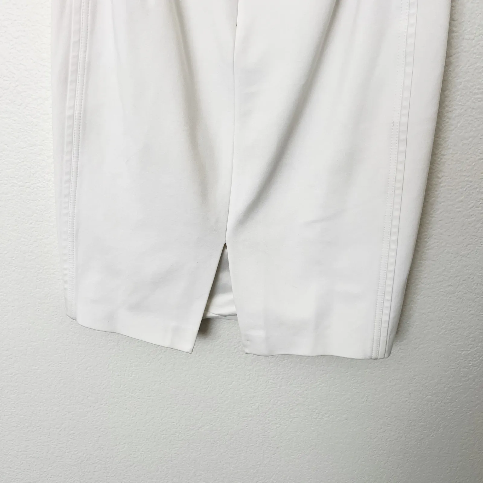 [White House Black Market] Nautical White Sailor Button Midi Pencil Skirt Sz 12 - Image 7