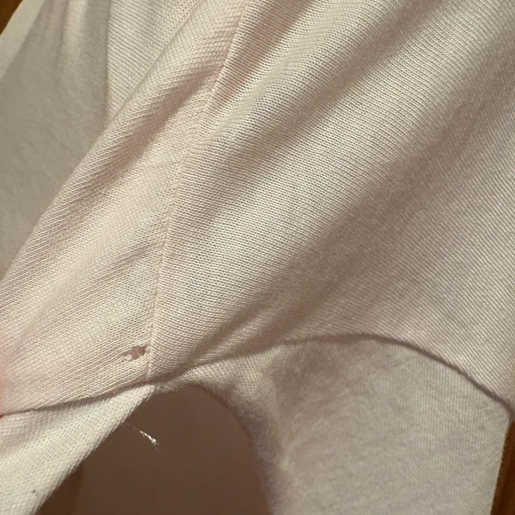 All Saints Kay Short Split Sleeve Tee in Blush Light Pink - Image 13