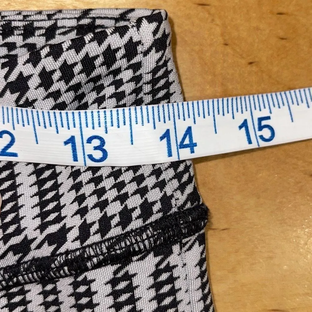 Alo Yoga Jacquard High-Waist Glenplaid Flutter Legging‎ Size Large Black - Image 11