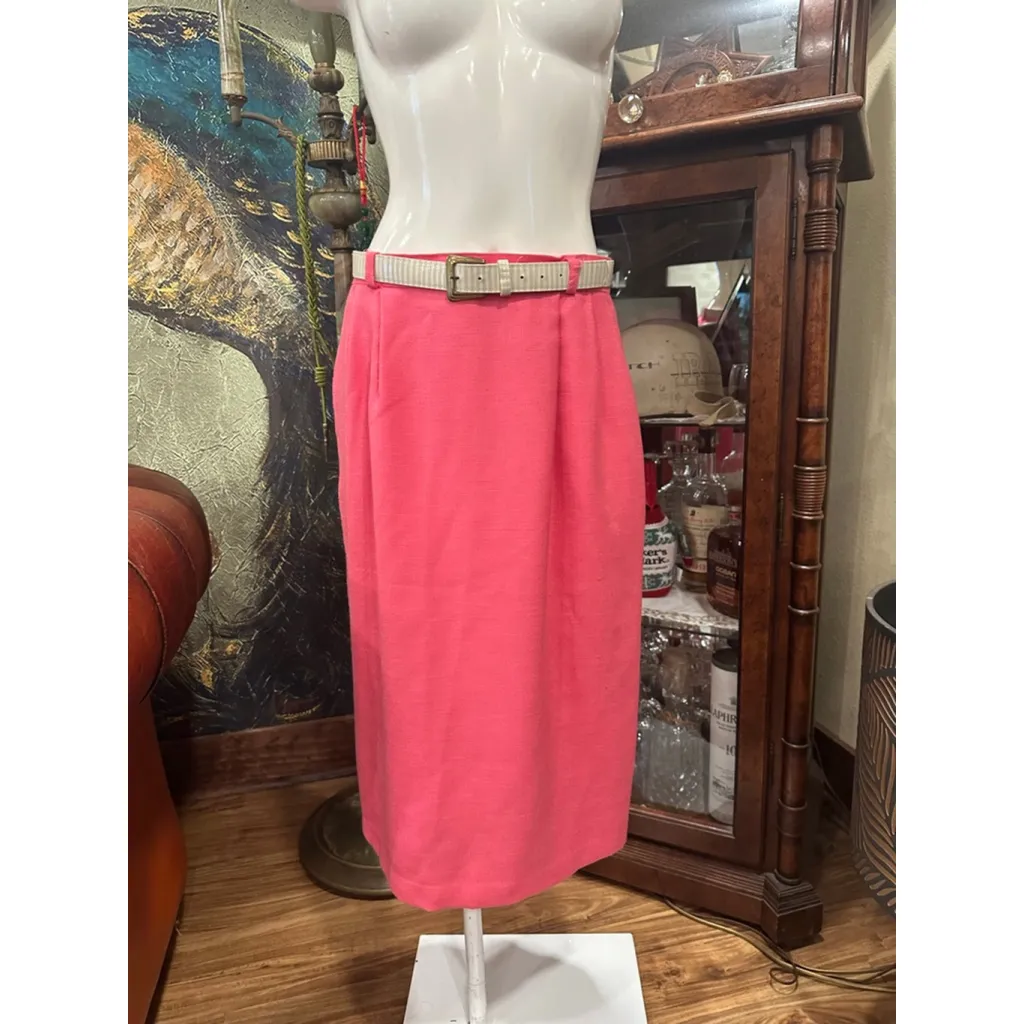 Women's Katie Brooke Floral Blazer & Skirt Set Size 12 Beige Pink - Image 4