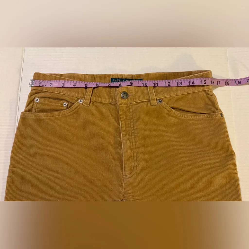 Lauren Jeans Co Ralph Lauren Women’s Camel Flare Leg Corduroy Pants NWT - Image 10