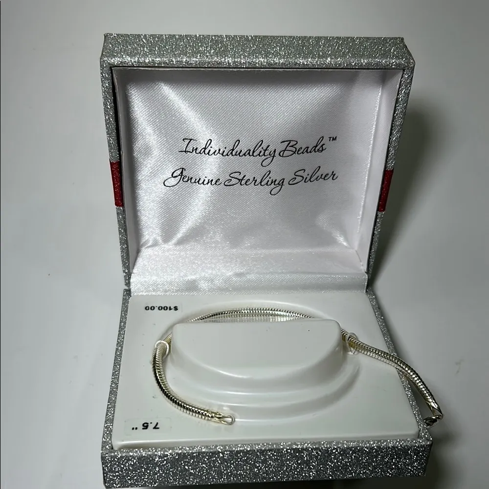 Silver Mesh Snake Chain Bracelet - Image 13