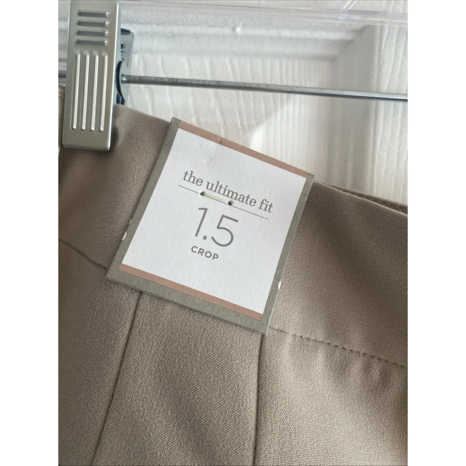 Chicos 1.5 Womens Ultimate Fit Chino Cuff Ankle Tibet Taupe NEW Corpcore Capsule - Image 5