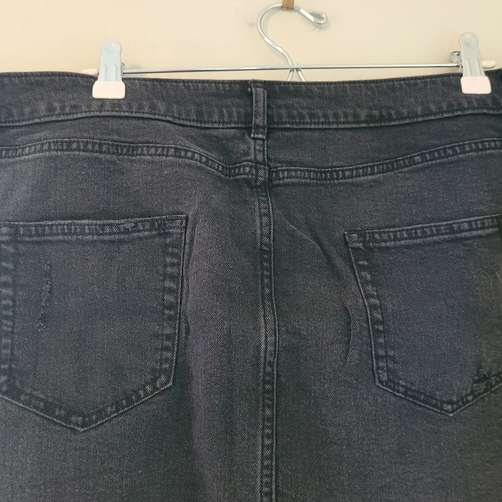 Wild Fable Black Distressed Jean Mini Skirt - Image 6