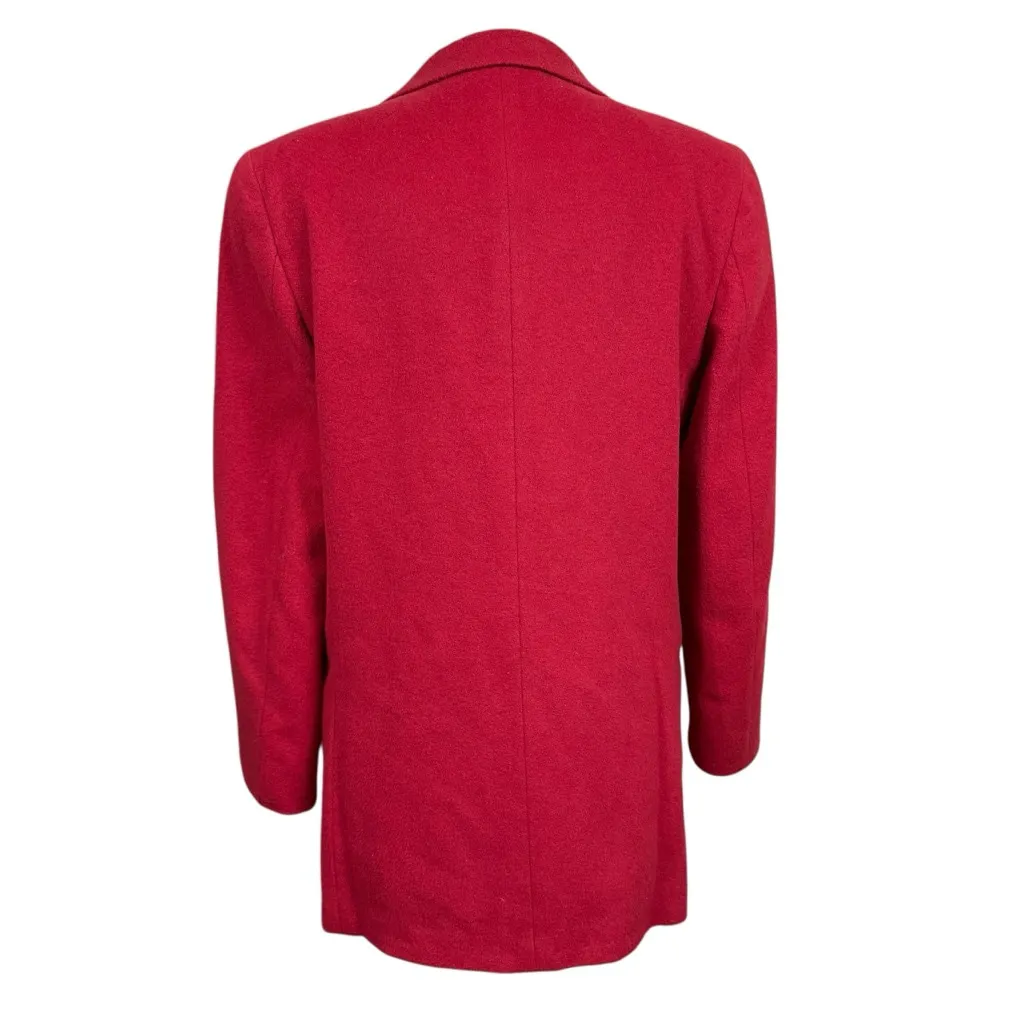 LL Bean womens red wool cashmere blazer 10R vintage made in USA - Image 5