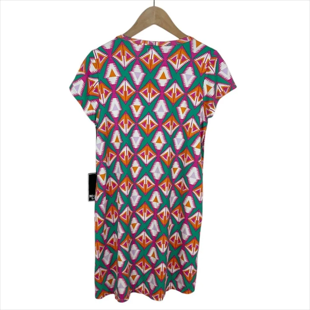 Revolve Michael Lauren Cuba T-Shirt Mini Dress in Bermuda Triangle Print Size XS - Image 3