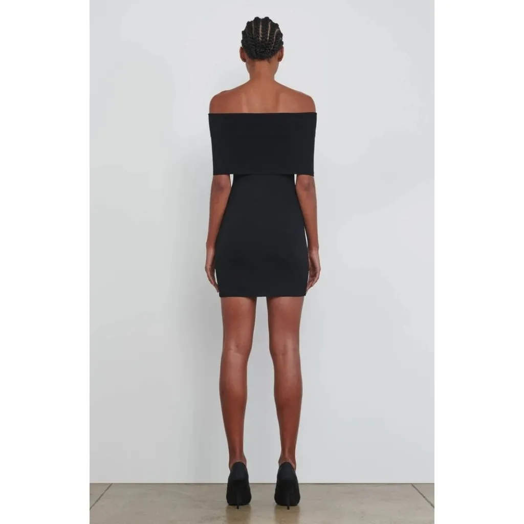 WARDROBE.NYC Off The Shoulder Mini Dress in Black Small New Womens Stretchy - Image 14