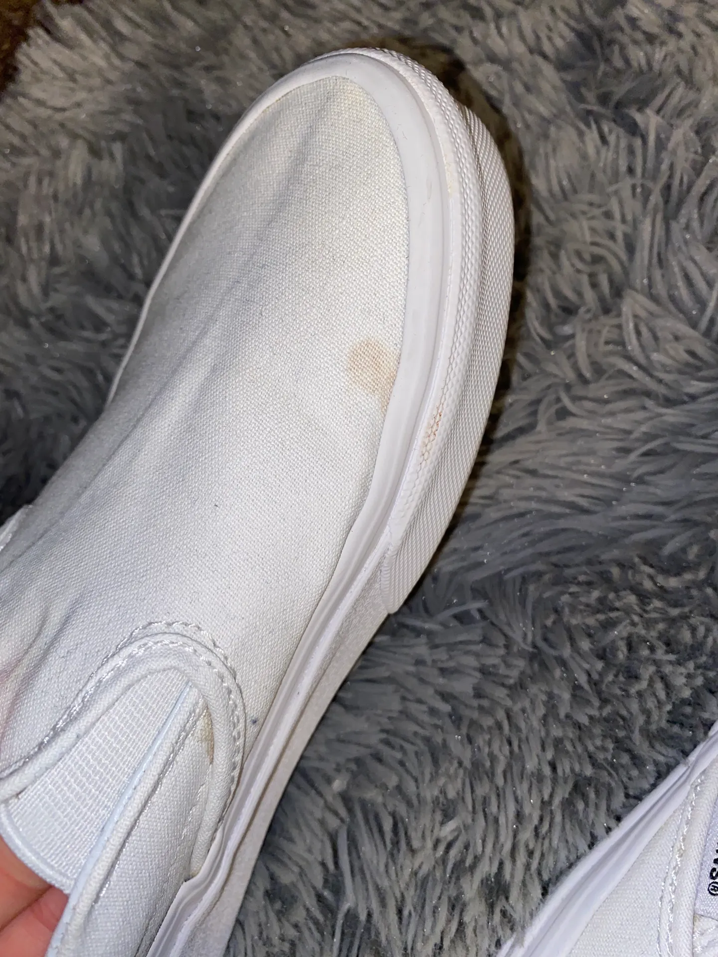 Vans White Slip-ons - Image 2