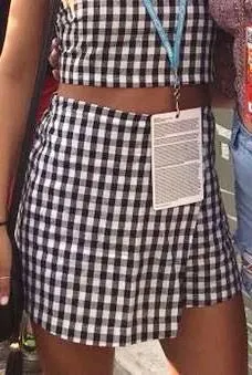 Black/White Gingham Skort Multiple - Image 2