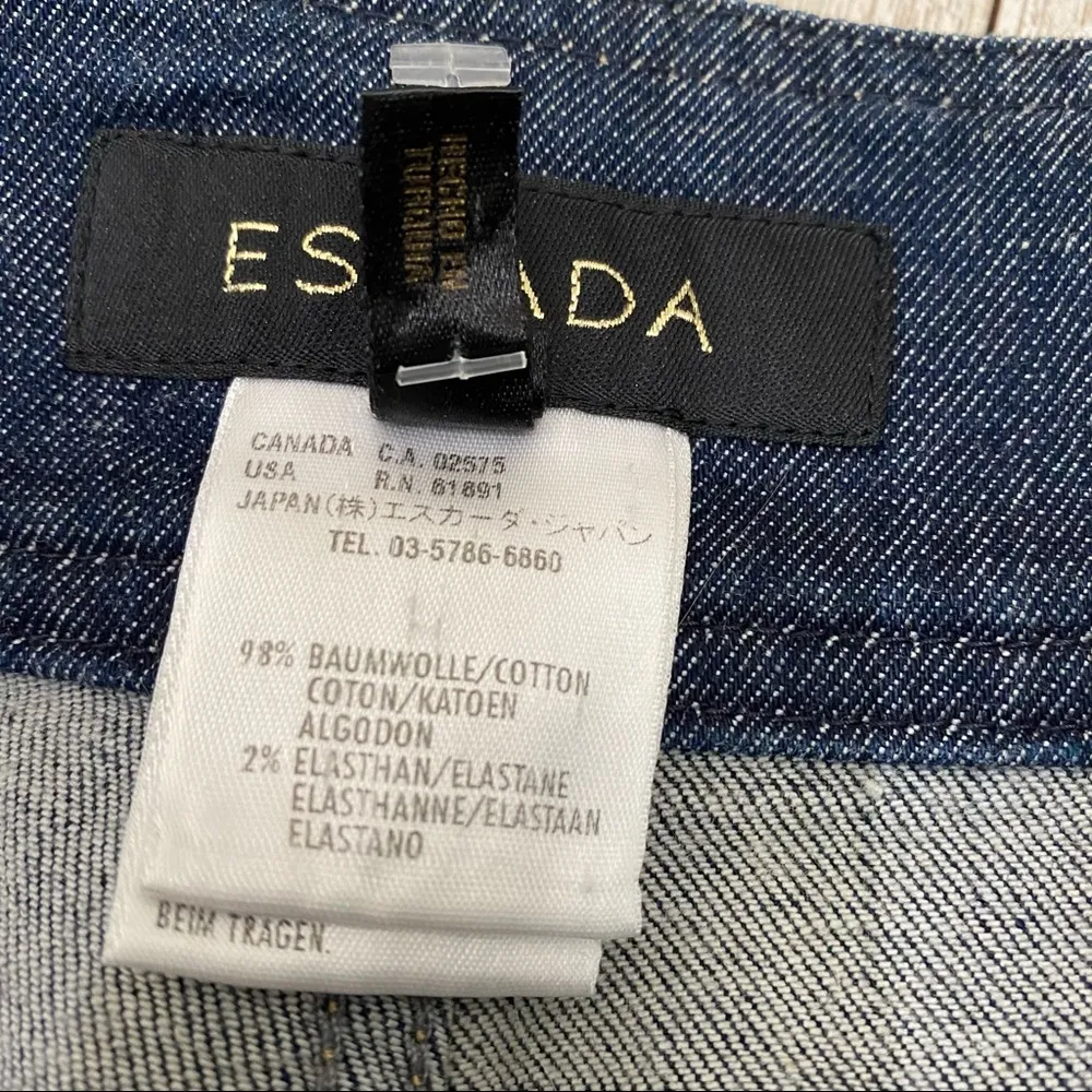 ESCADA Crystal Embellished Boot Cut Jeans 36 Size 6 - Image 13