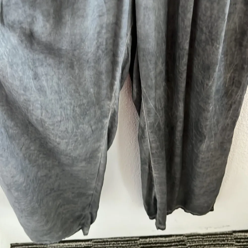 Soft Surroundings Charcoal Gray Camilla Wide Leg Jumpsuit Style 3AF67 Medium P - Image 6