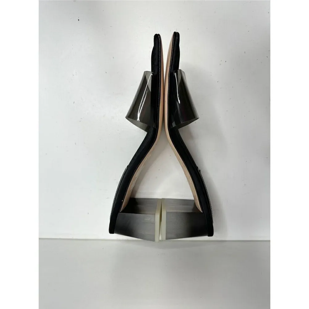 Good American Womens Sandal Size 9 Ombre Black Block Heel Square Toe Slides - Image 8