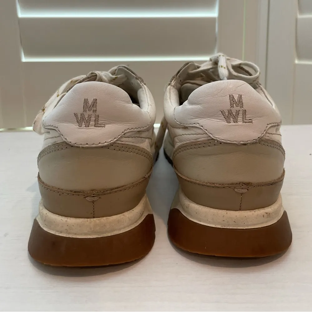 Madewell Kickoff Trainer Sneakers In Antique Cream Multi Size 8 - Image 4