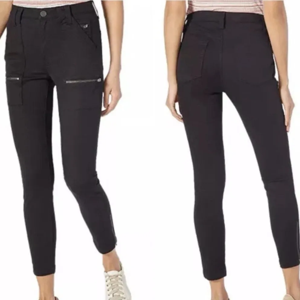 NWT Joie High Rise Park Skinny Jeans Black Stretch Cropped Womens Size 24 - Image 2