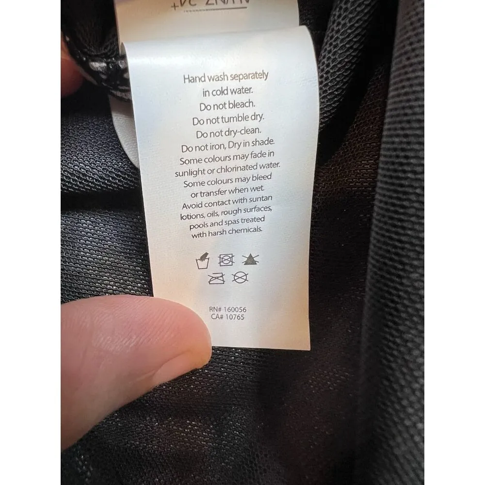 Artesands Cantata Forte Black Monet Curve Fit Mid Rise Swim Bottom Bikini Sz 20 - Image 10