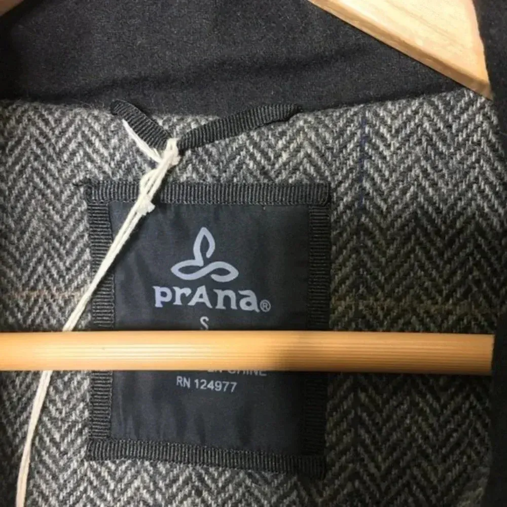 prAna  Insulated Wool Blend‎ Caprise Gravel Jacket - Image 8