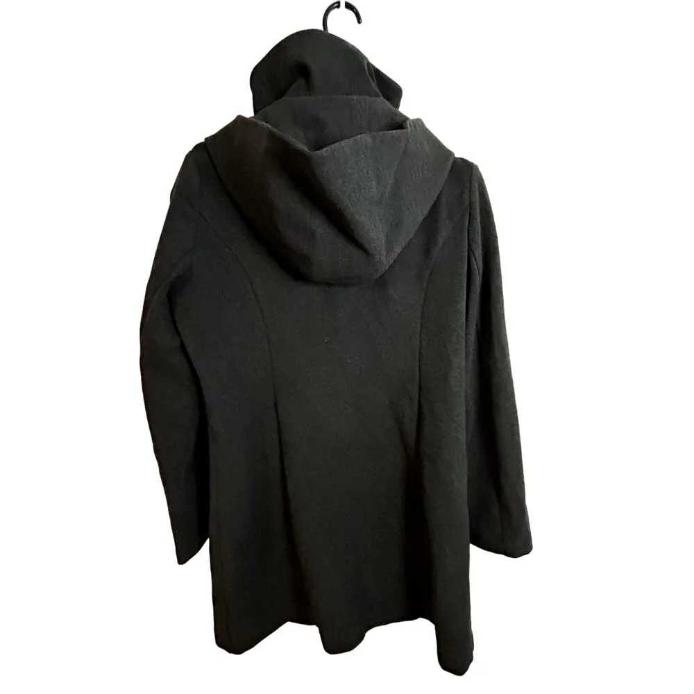Betabrand by Melissa Fleis All-Day Mock Neck Hooded Stretch Coat Size Medium - Image 4